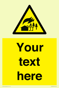 Custom Warning: Large scale fire zone